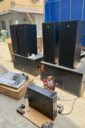 Ev Passive Line Array and Bass Speakers Set [12inch Top, 18inch Down]