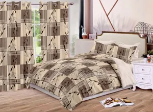 8pcs Duvet Set With Curtains