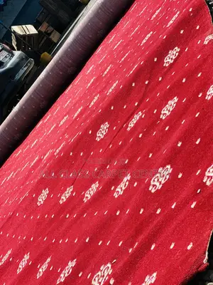 Red Gold Woolen Carpet