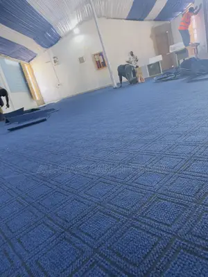 Blue Black Commercial Carpet