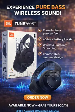 JBL Tune 760bt Wireless Headphones – Pure Bass Power