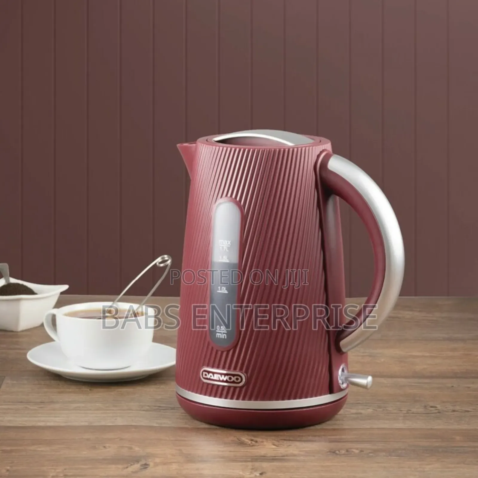 Daewoo Cascade Kettle Toaster Set – 1.7l Red