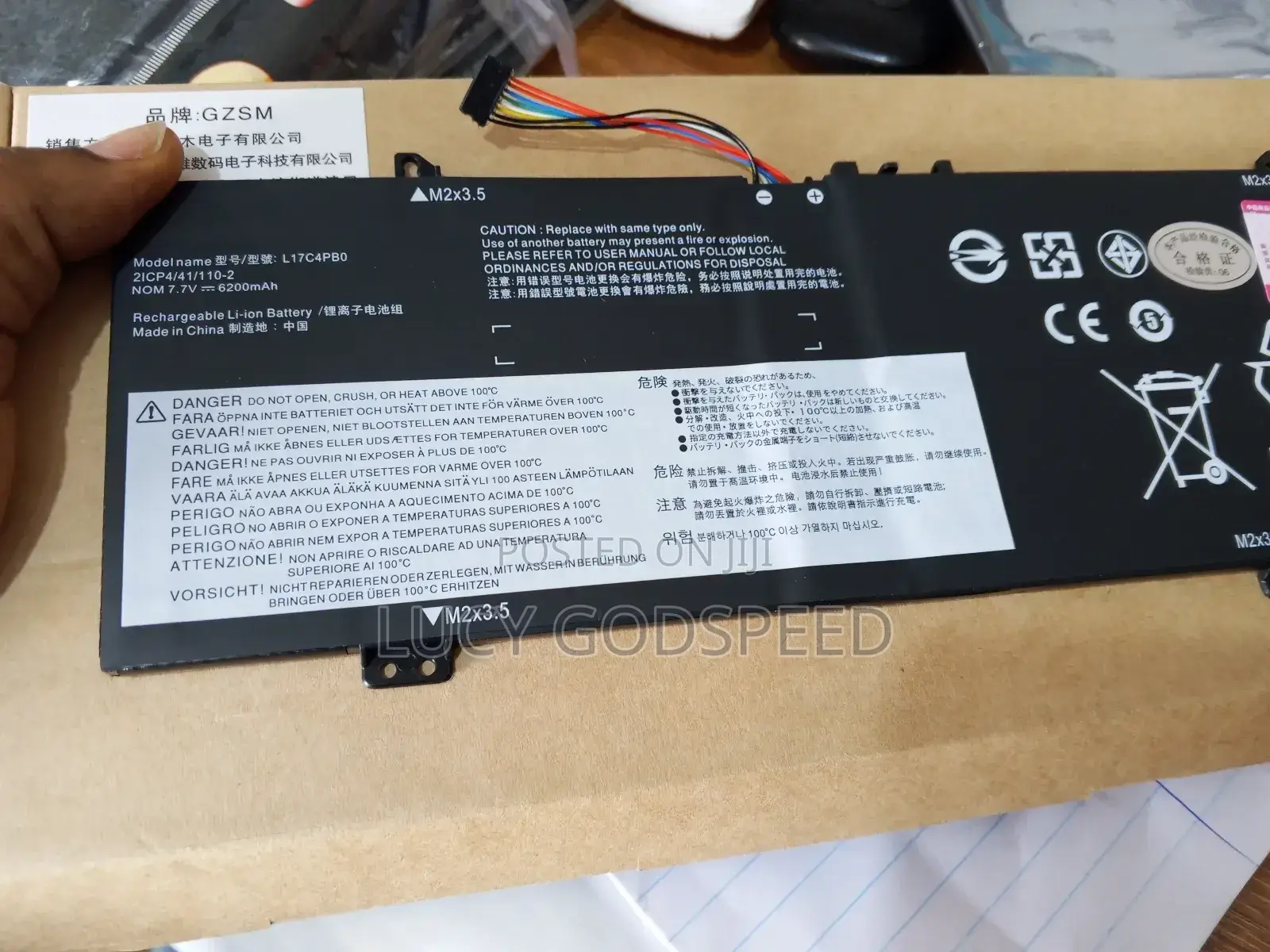L17c4pb0 Lenovo Battery