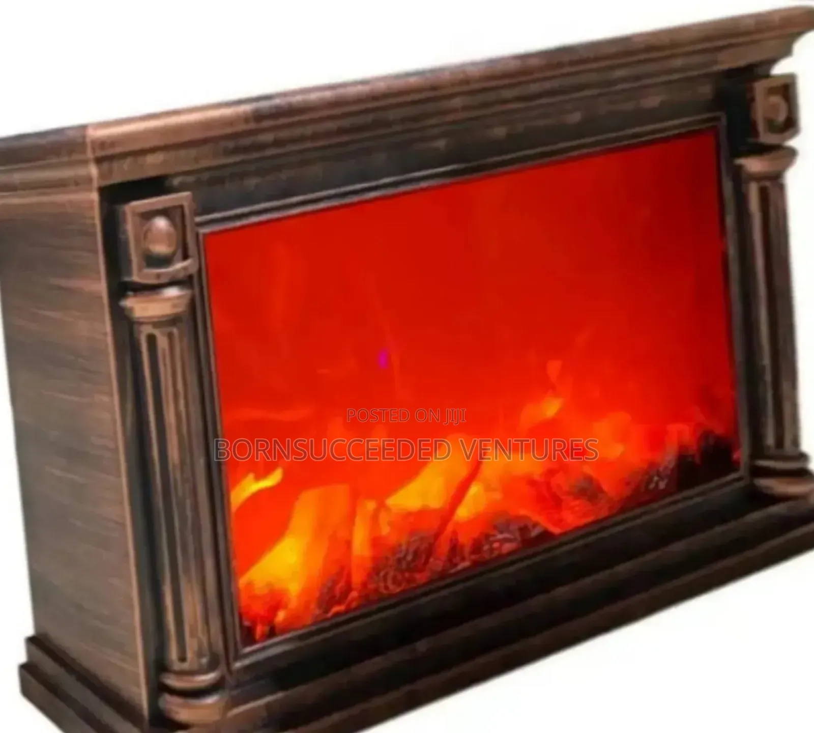 Artificial Wooden Fireplace Lantern