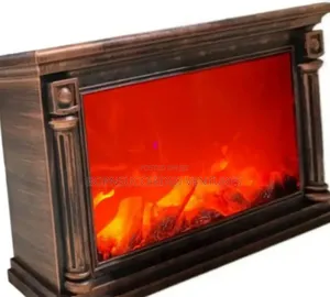 Artificial Wooden Fireplace Lantern