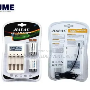 Digital Power Charger With 4pcs Rechargeable Batteries (Aa)