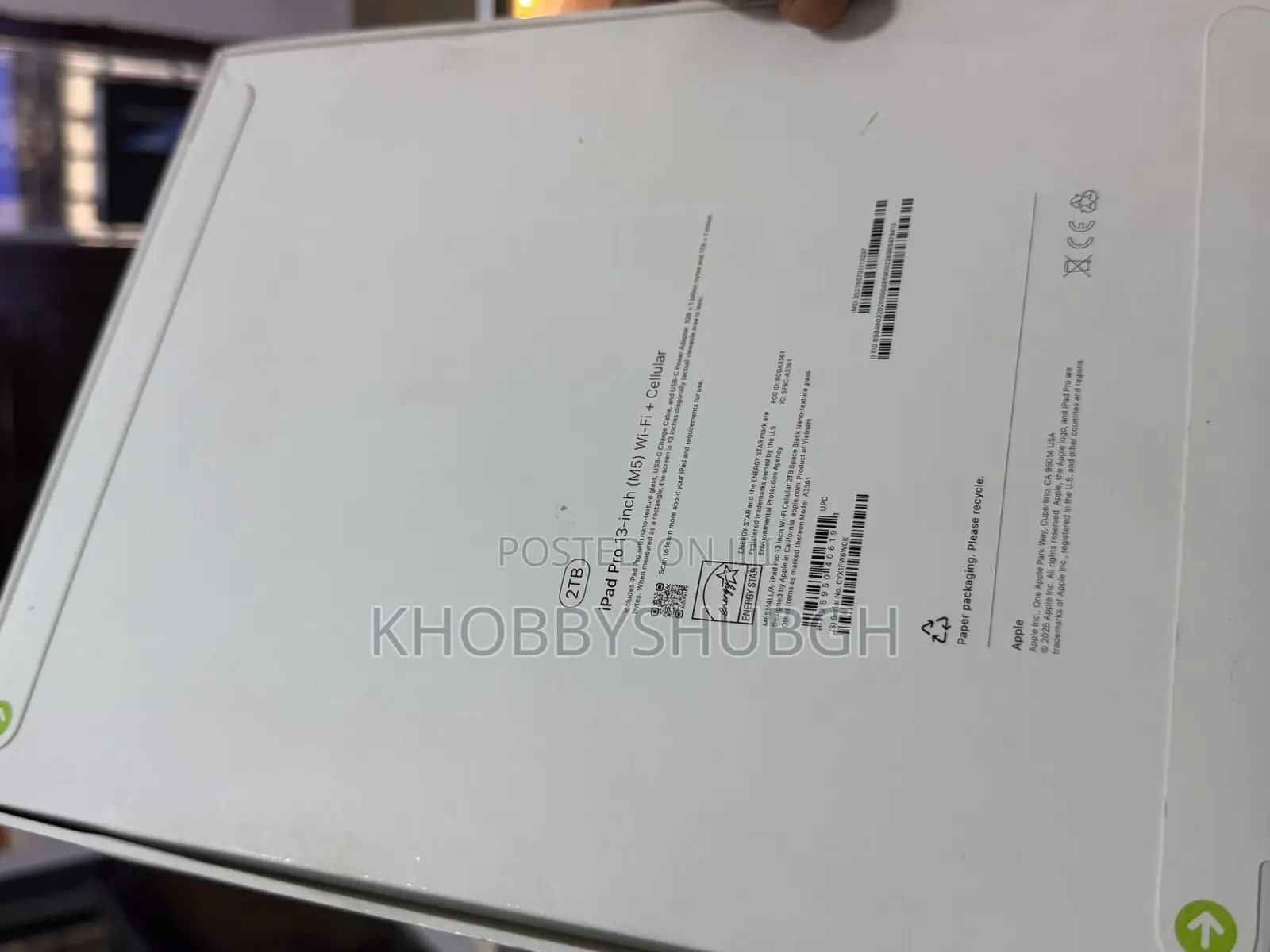 New Apple iPad (2025) 2 TB Black