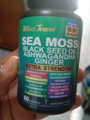 Sea Moss Black Seed Ashwagandha Ginger