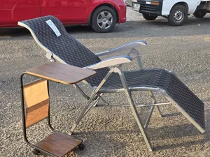 Lounge Chair Featuring a Steel Frame Mesh.
