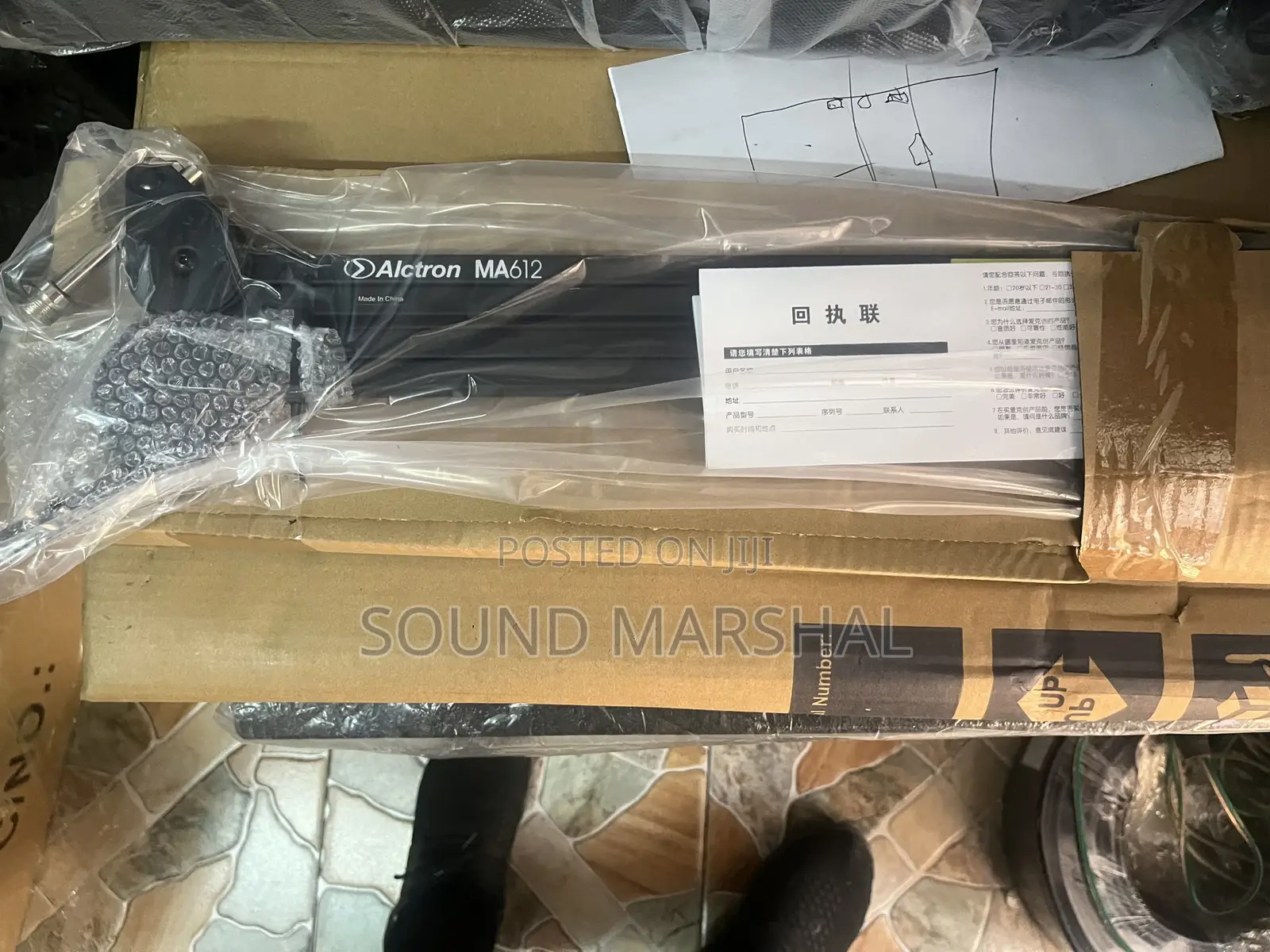 Studio Clamp Microphone Stand Alctron Ma612