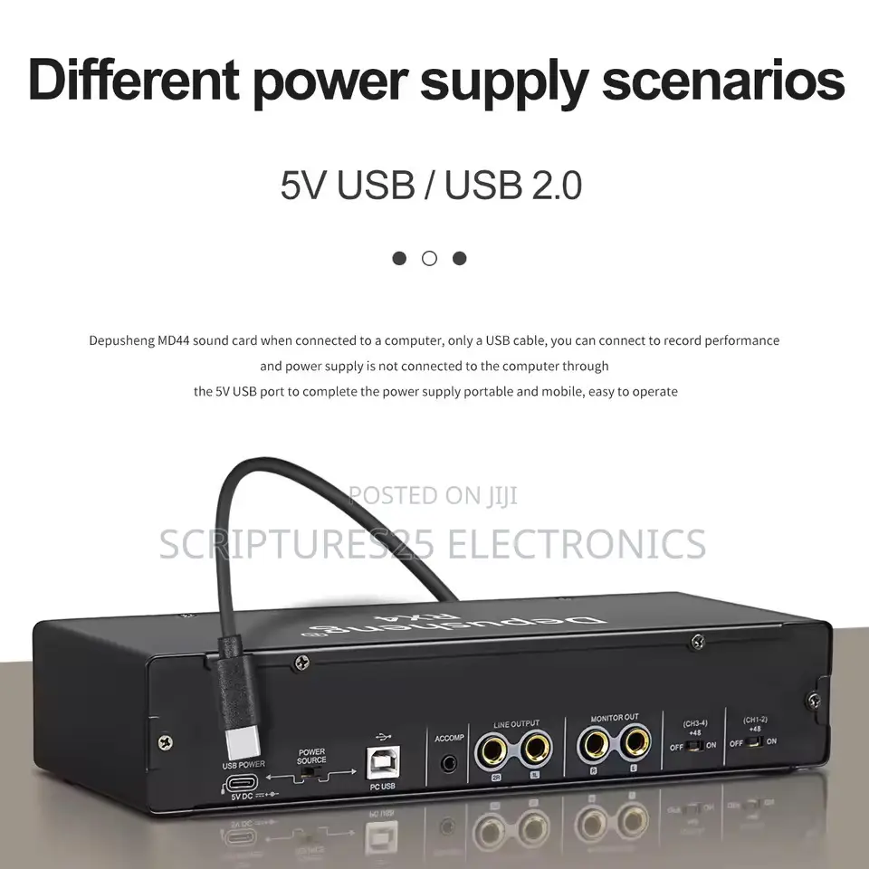 Depusheng Hd 4 Channels Professional Sound Card