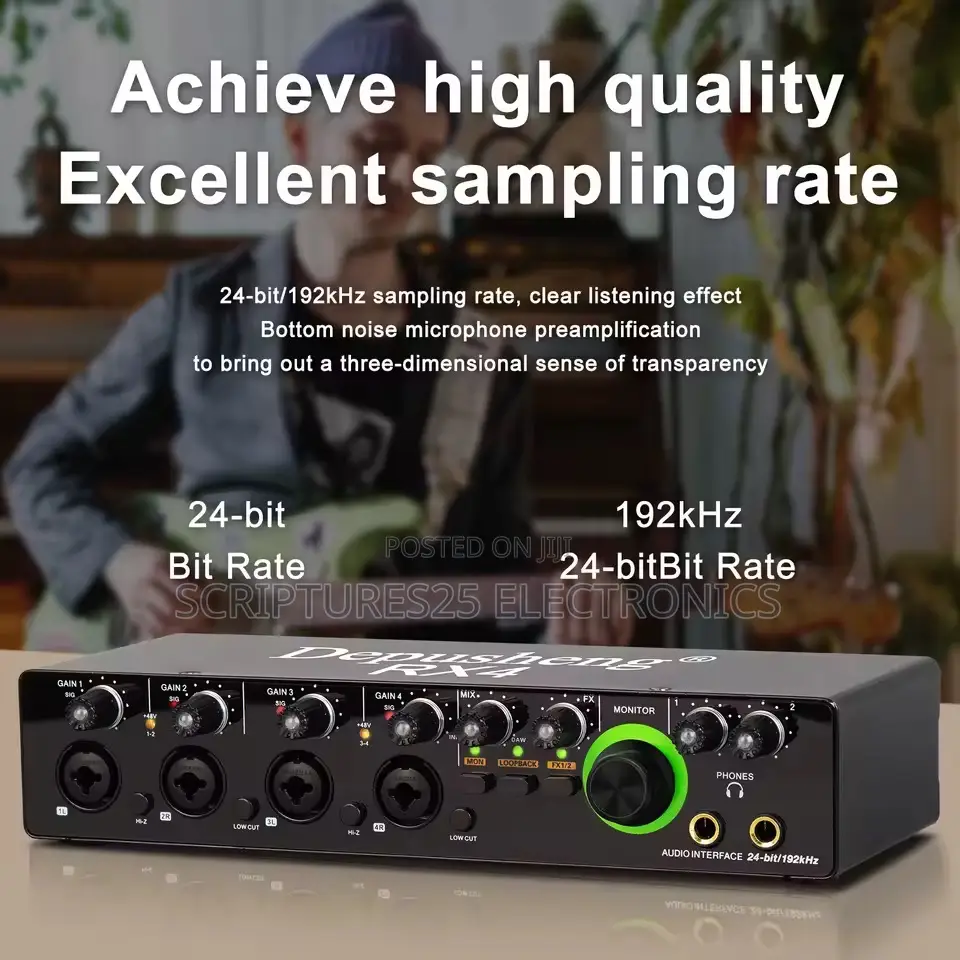 Depusheng Hd 4 Channels Professional Sound Card