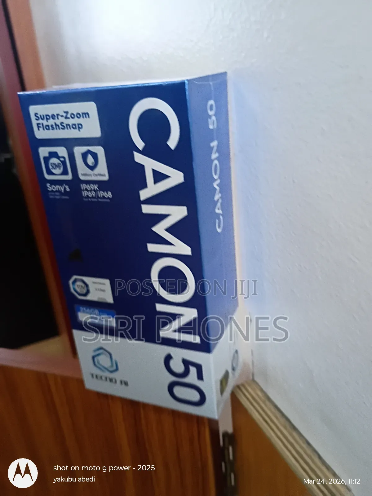 New Tecno Camon 50 256 GB Black