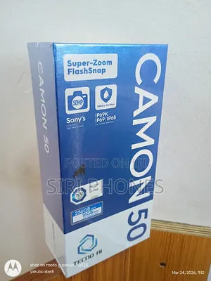 New Tecno Camon 50 256 GB Black