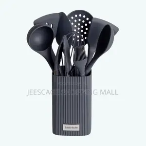 Casa Set Silicone Kitchen Utensil Set With Storage Holder