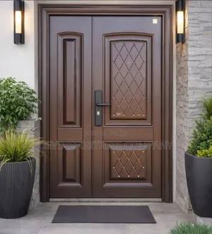 High Quality Paladin Rough Door for All Weda, Brown With Black Handle