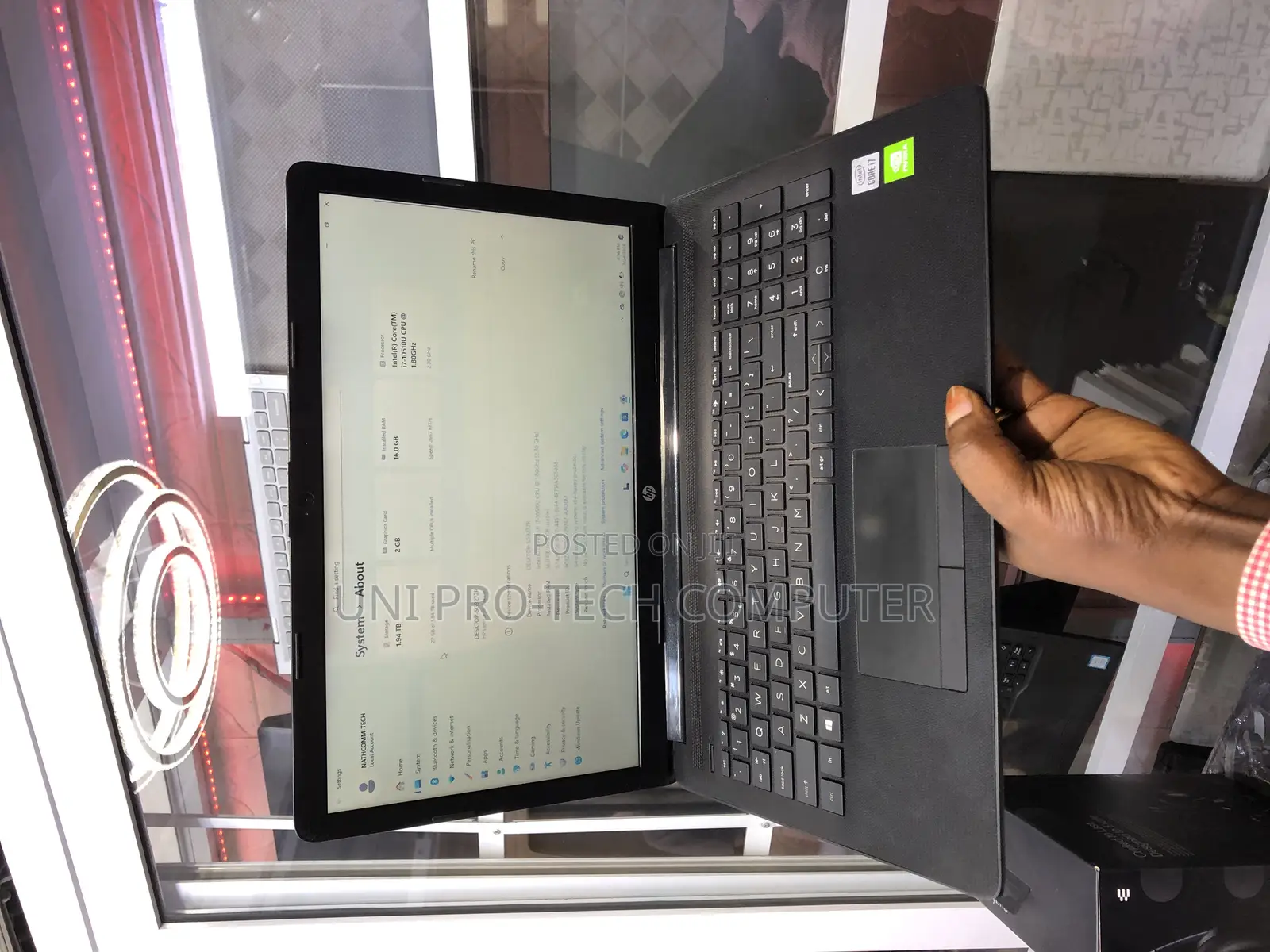 Laptop HP 15-dw1197nia 16GB Intel Core i7 HDD+SSD 2T