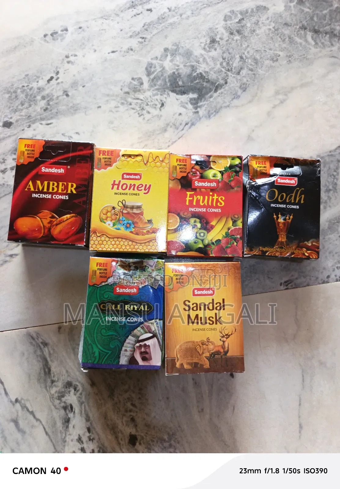 Amber, Honey, Oud, Fruits, Sandal and Call Riyal Incense Cones