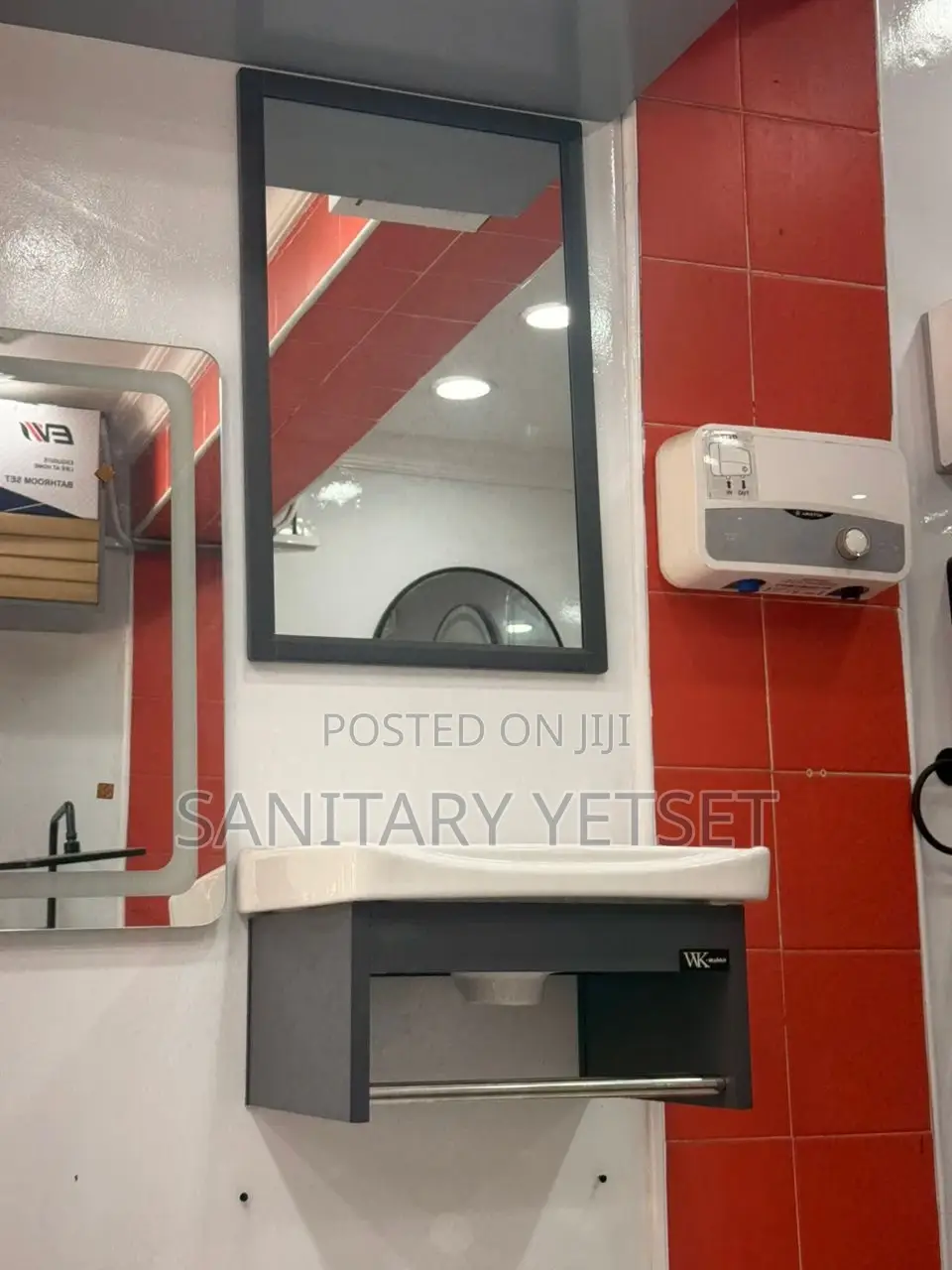 Cabinet Basin With Towel Hanger