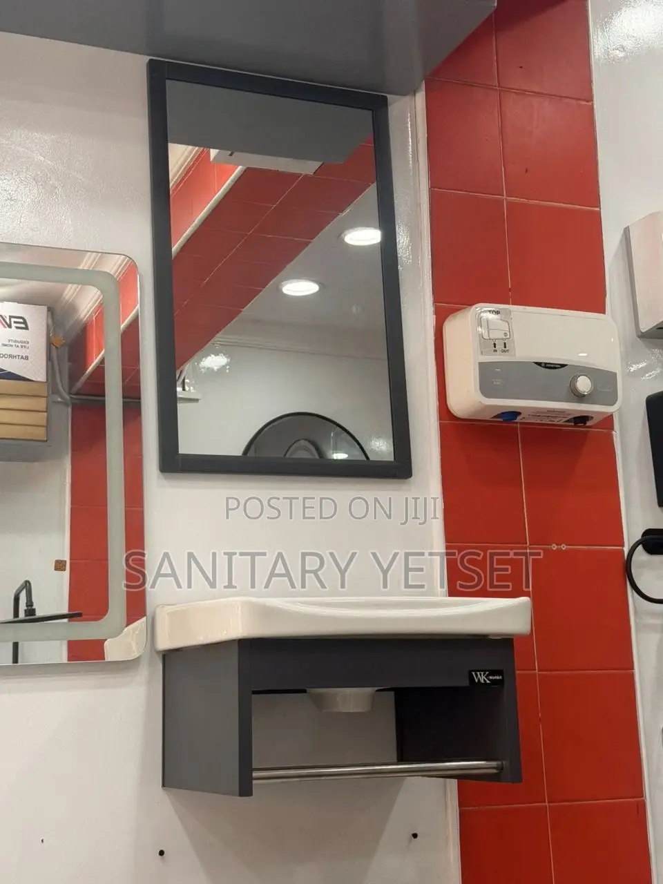 Cabinet Basin With Towel Hanger