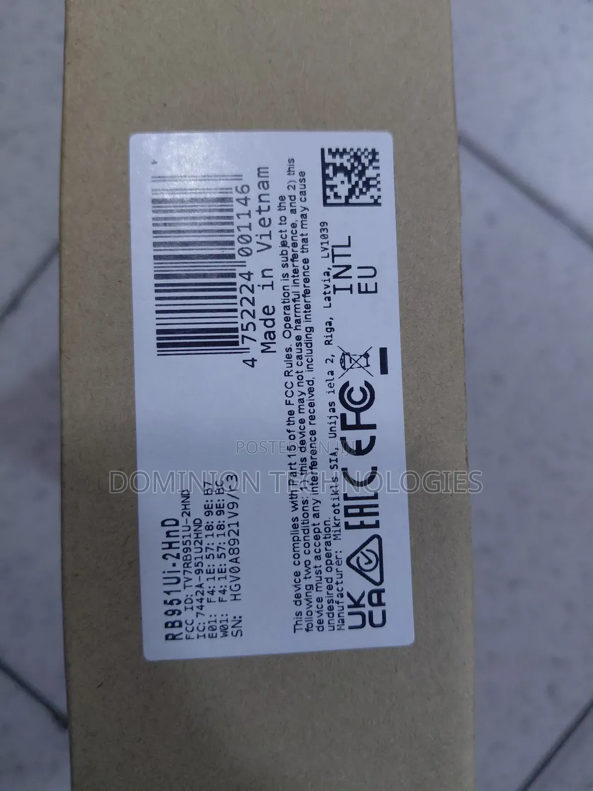 Mikrotik Router Board 951ui-2hnd Rb951ui-2hnd 2.4