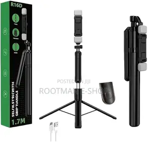 R16d Extendable Selfie Stick Tripod Dual Led Lights | Bluetooth Remote
