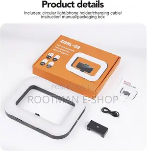 Smartphone Ring Selfie Light Kit Handheld Led Mobile Video Stabilizer