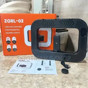 Zgrl02 Handheld RGB Ring Video Light for Video,For Smartphone Camera
