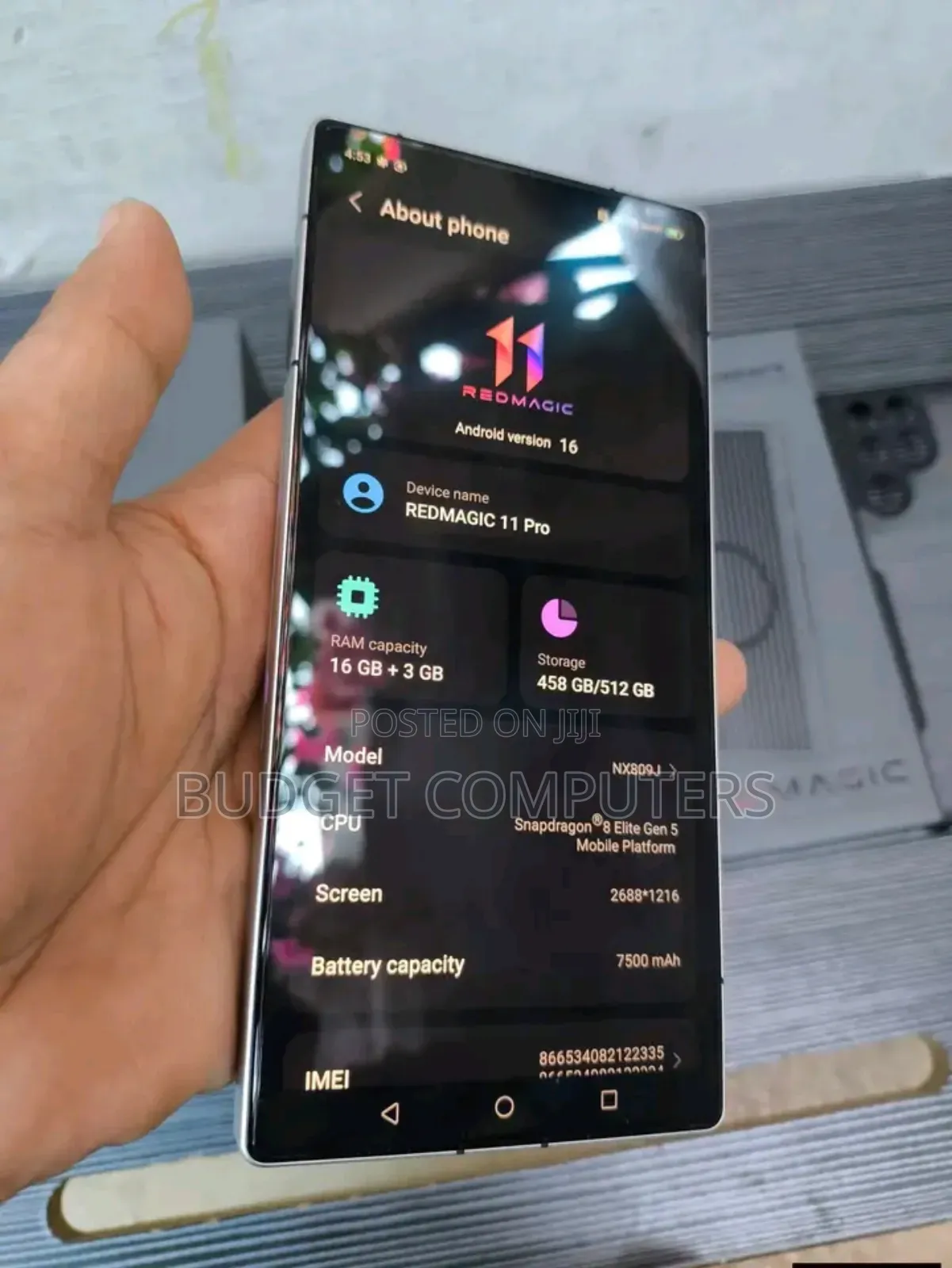 New ZTE nubia Redmagic 11 Pro 5G 512 GB Gray