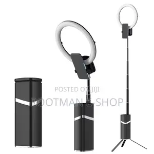 Led Ring Light With Tripod, 10 Inch Ring Light, Wireless - Foldable