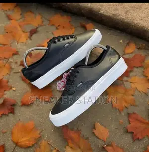 Original Leather Vans Black/White Available
