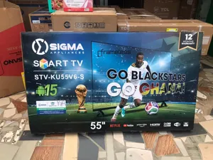 Quality Display Slim and Flameless Sigma 55 Inche Smart Tv