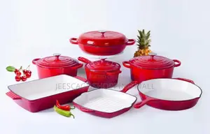 Premium Enameled Cast Iron Cookware Bakeware Set