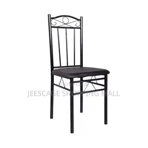 5-Piece Red / Black Glass Top Dining Set With 4 Black Metal Chairs