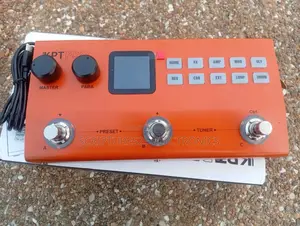 Kpt Pro Multi Effect Pedal Wit Loop, Drum Machine For Bass And Guitar