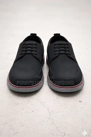 Executive Flexgrip Classic Lace-Up Shoes - Black