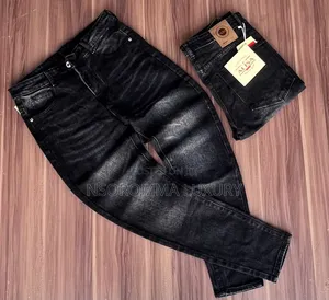Dark Gray Men Jeans Trousers
