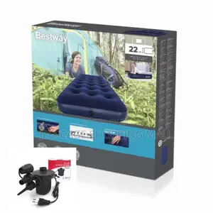 Bestway 22cm Soft Top Single /Double /Queen Bed With Electric Pump