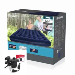 Bestway 22cm Soft Top Single /Double /Queen Bed With Electric Pump