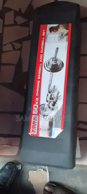 50kg Chrome Barbell and Dumbell