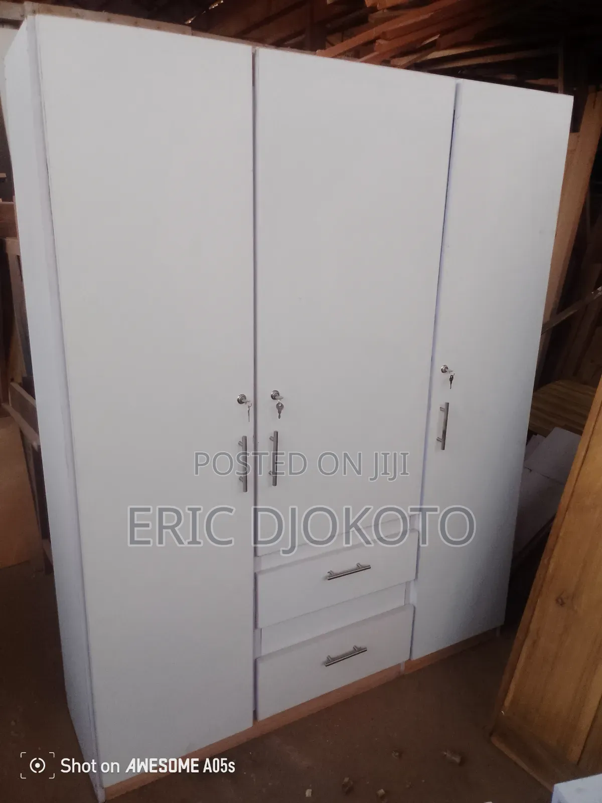 White Wardrobe With Keys 3