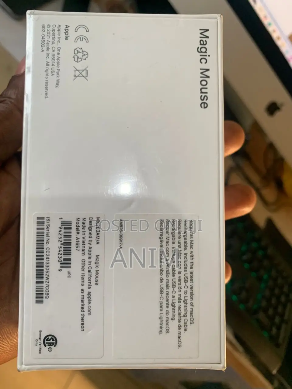 Apple Magic Mouse 2 (Wireless, Rechargable)