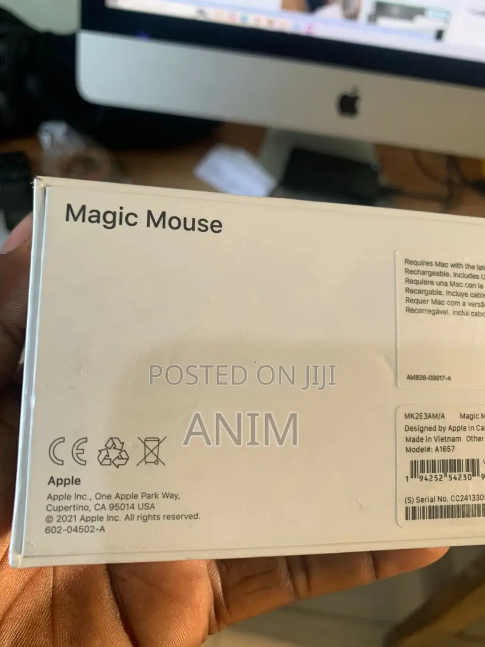 Apple Magic Mouse 2 (Wireless, Rechargable)