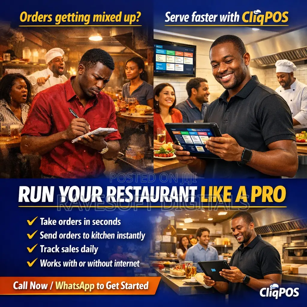 Restaurant Pos Software Ghana – Cliqpos | Cloud + Offline