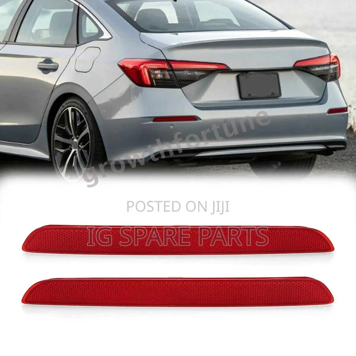 Honda Civic 2022-2024 Rear Bumper Reflector Lamp Set