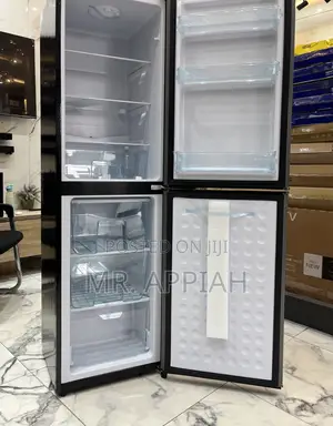 Elegant Nasco Bottom Mount Freezer Electric Fridge(Gray) 