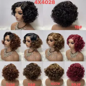 12" Lose Curly Bob Human Hair