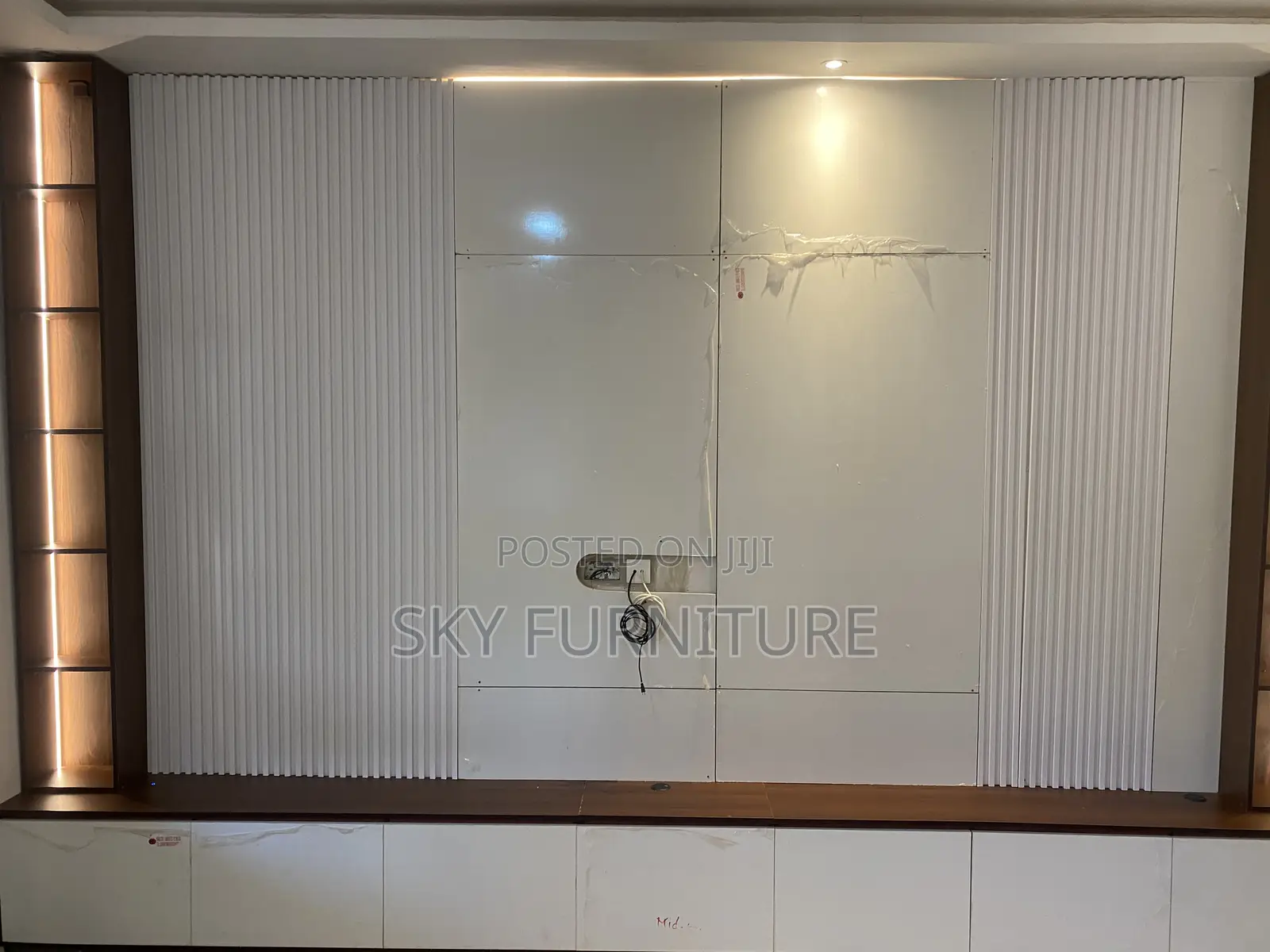 Modern Living Room Tv Wall Unit Design With Storage Cabinet Tv Stand