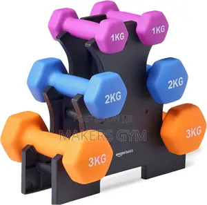 Dumbbell Set With Rack 1kg 2kg 3kg Pair