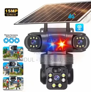 15mp 4g Solar Security Camera – Triple Lens With Full Coverage